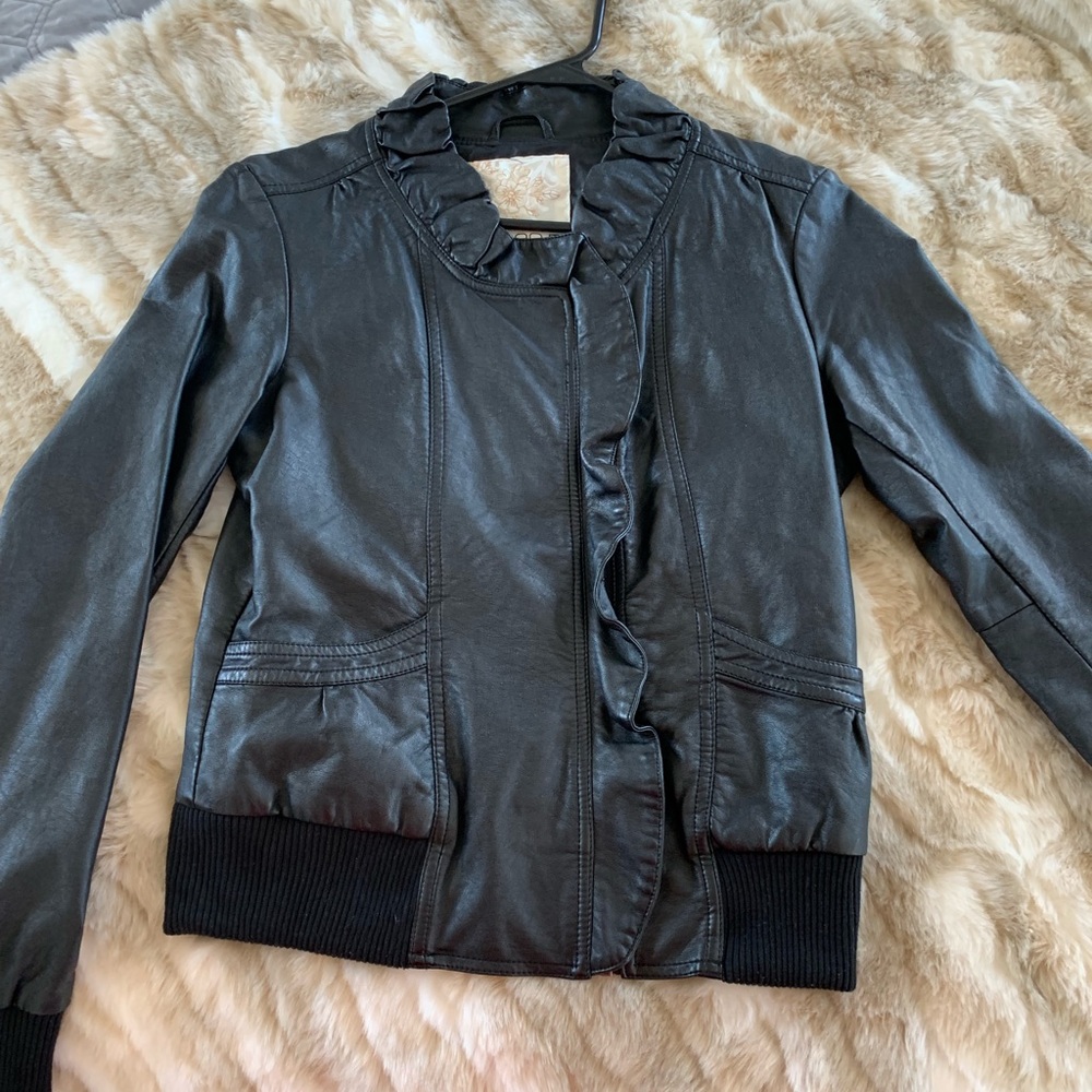 Arden B faux leather jacket
